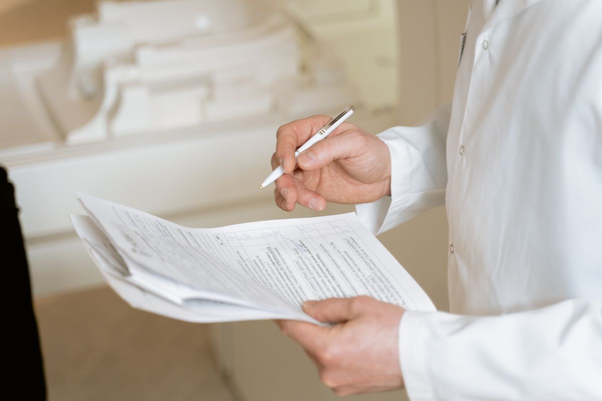 Reviewing a checklist together