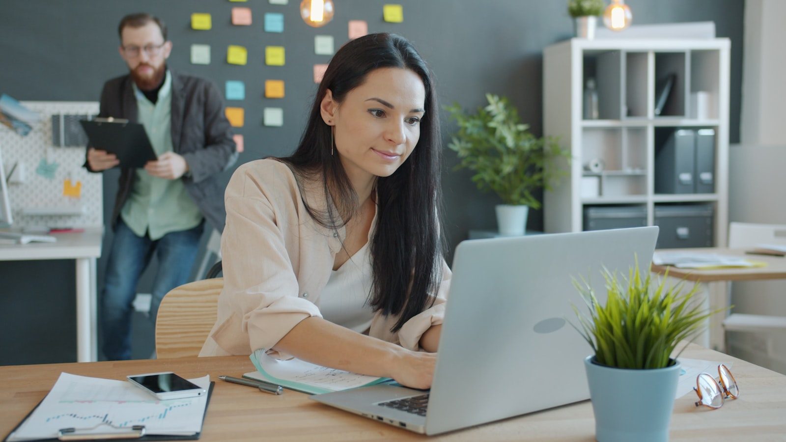 Procurement manager reviewing a purchase order